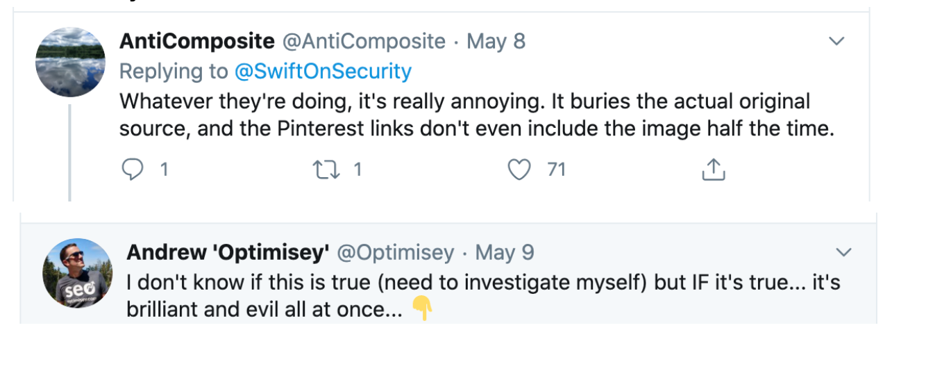 Pinterest SEO growth hack community reaction