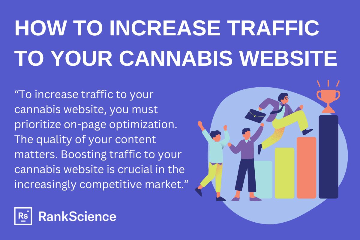 how to increase traffic to your cannabis website blog graphic